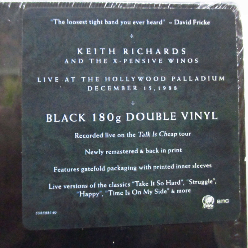 KEITH RICHARDS AND THE X-PENSIVE WINOS (キース・リチャーズ & ジ・エクスペンシヴ・ワイノーズ )  - Live At The Hollywood Palladium Dec.15, 1988 (Worldwide '20 再発180g黒盤 2xLP+インナー、見開ジャケ/ New)