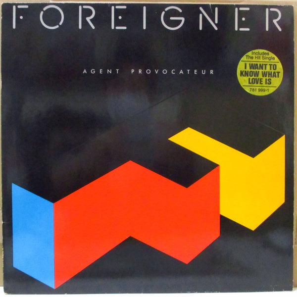 FOREIGNER (フォリナー)  - Agent Provocateur (UK オリジナル LP+インナー,インサート/レアステッカー付き光沢エンボスジャケ)