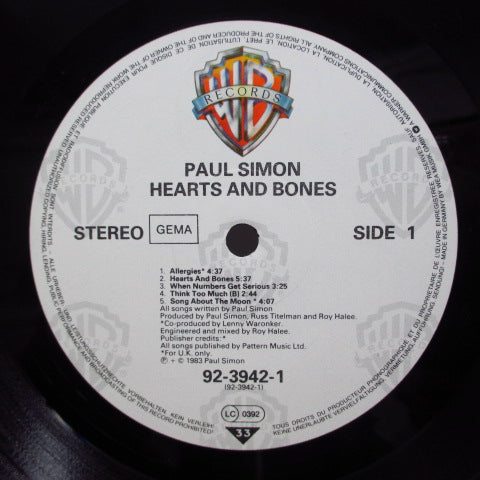 PAUL SIMON - Hearts And Bones (German Orig.LP+Inner)