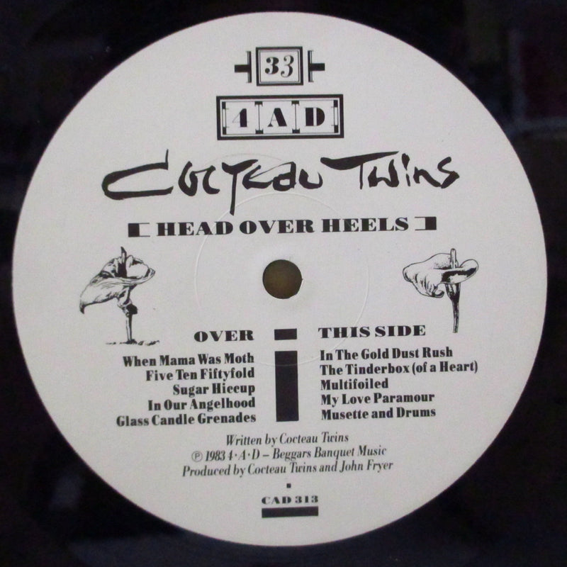 COCTEAU TWINS (コクトー・ツインズ)  - Head Over Heels (UK オリジナル LP+マットソフト紙インナー/光沢ジャケ)