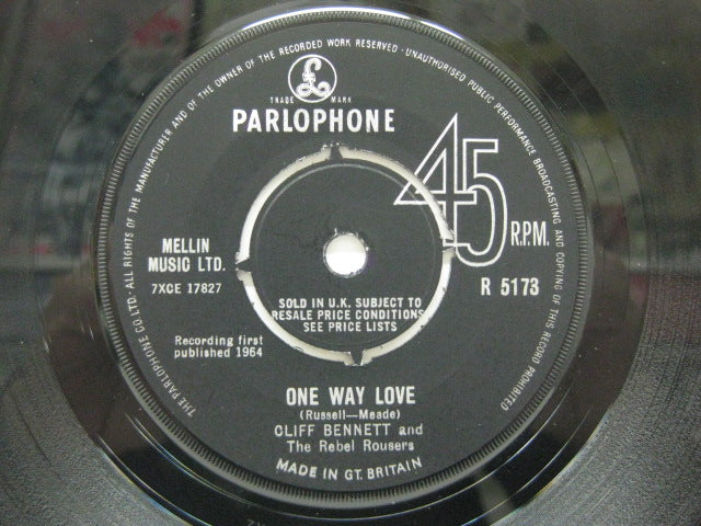 CLIFF BENNETT & THE REBEL ROUSERS - One Way Love / Slow Down
