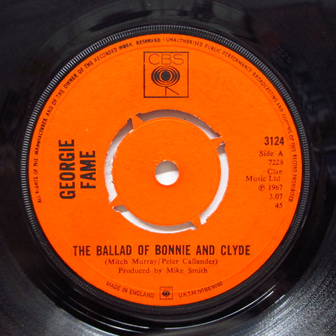 GEORGIE FAME - Ballad Of Bonnie & Clyde (UK Orig.Round Center)