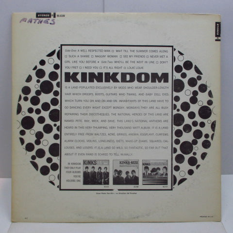 KINKS (キンクス) - Kinkdom (US Orig.Stereo LP)