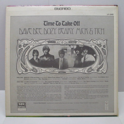 DAVE DEE, DOZY, BEAKY, MICK & TICH - Time To Take Off (US Orig.Stereo LP)