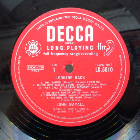 JOHN MAYALL (ジョン・メイオール) - Looking Back (UK Orig.Mono/CGS）