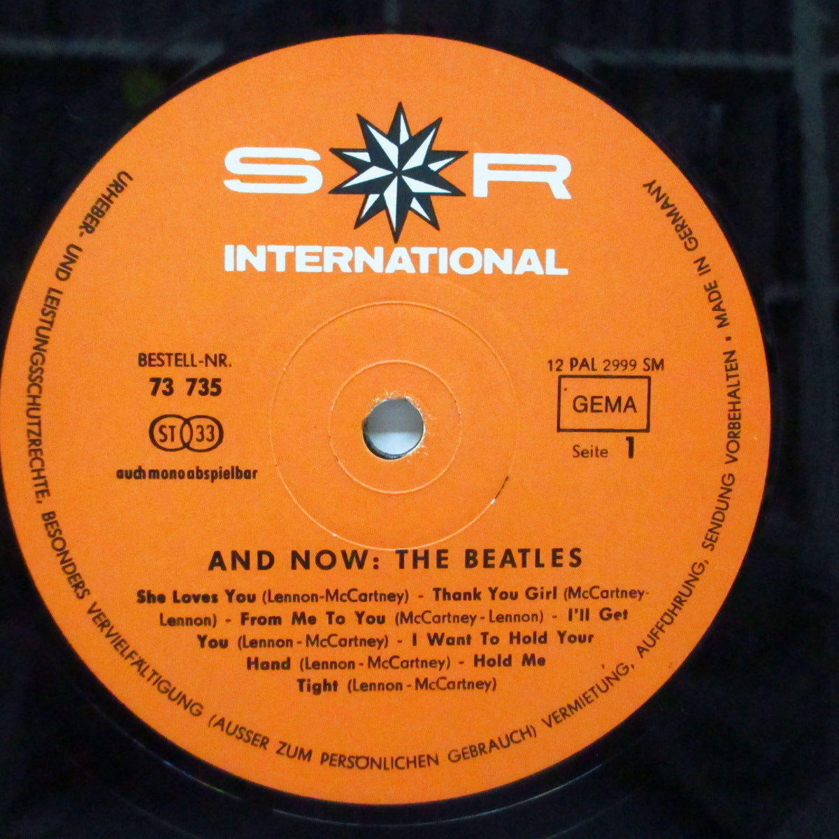 BEATLES (ビートルズ) - And Now (German '66 再発「レコードクラブ」ステレオLP/表面コーティング「ビーチ」ジ