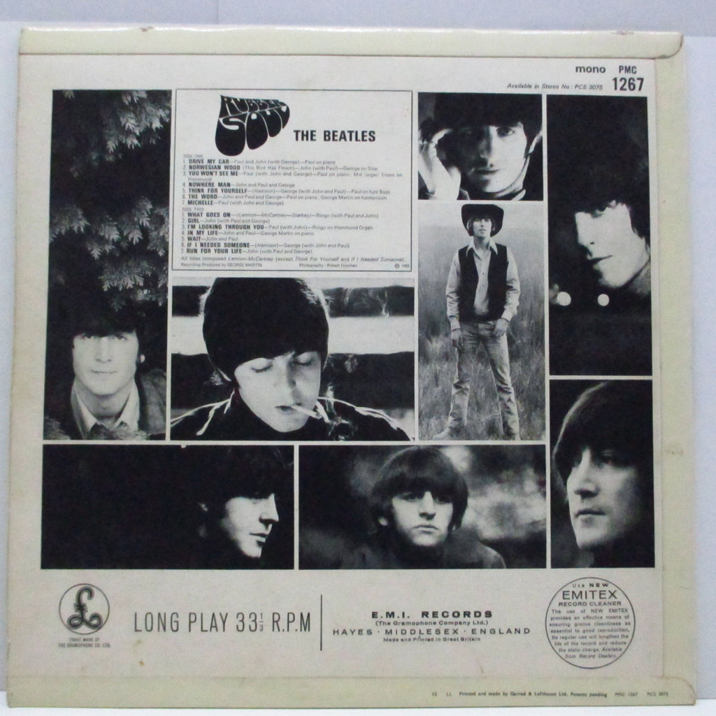 ビートルズ BEATLES「RUBBER SOUL」MONO ブラジル盤LP - レコード