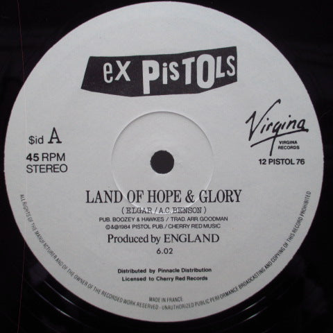 EX PISTOLS, THE (エックス・ピストルズ) - Land Of Hope & Glory (UK Orig.12")