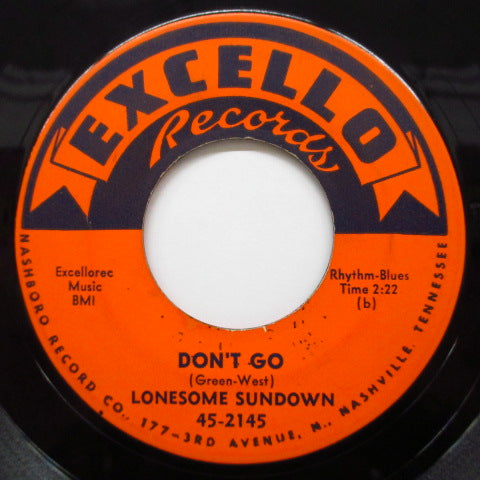 LONESOME SUNDOWN - Don’t Go / I Stood By