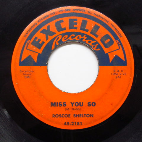 ROSCOE SHELTON - Miss You So (Orig)