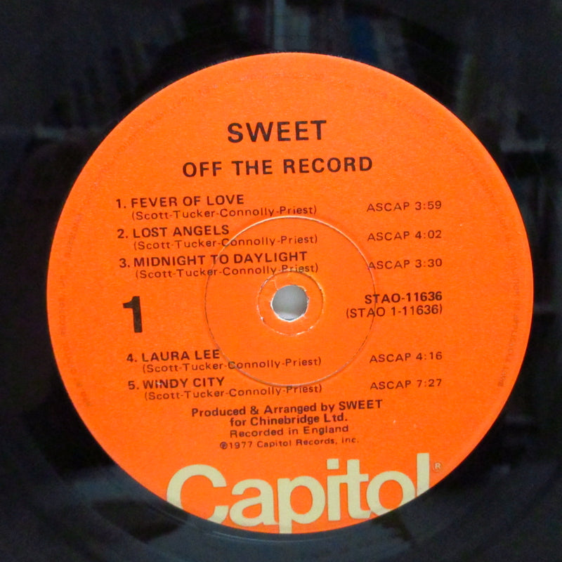 SWEET (スウィート)  - Off The Record (US Orig.LP+Inner/GS)