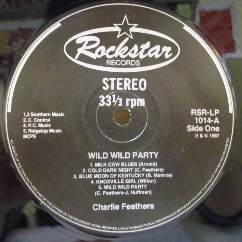 CHARLIE FEATHERS (チャーリー・フェザーズ)  - Wild Wild Party (UK オリジナル LP)