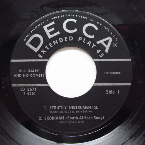 BILL HALEY & HIS COMETS (ビル・ヘイリー＆ヒズ・コメッツ)  - Strictly Instrumental +3 (US Orig.EP)