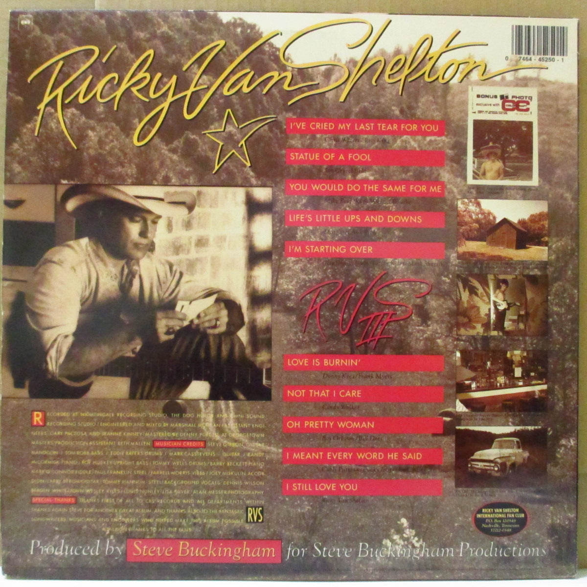 RICKY VAN SHELTON (リッキー・ヴァン・シェルトン)  - RVS III (US Orig.LP+Inner)