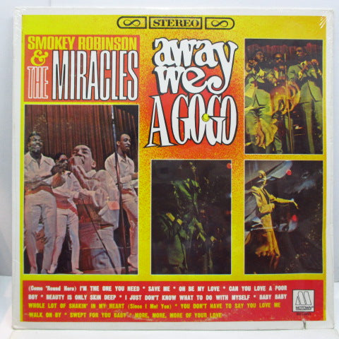 MIRACLES (SMOKEY ROBINSON ＆ THE) - Away We A Go-Go (US 80's Re Stereo LP/No Barcode)