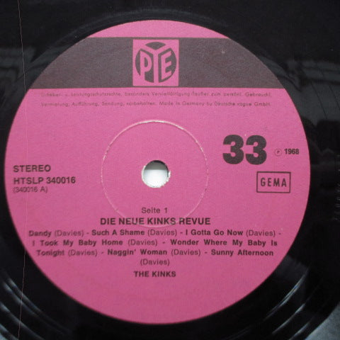 KINKS (キンクス) - Die Neue Kinks Revue (German Re Stereo LP/ HTSLP 340016/CS)