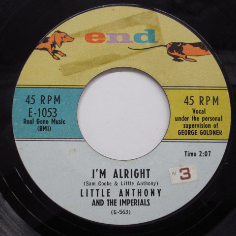 LITTLE ANTHONY & THE IMPERIALS - I'm Alright (US Orig)