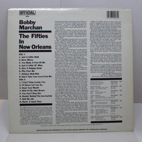 BOBBY MARCHAN - The Fifties In New Orleans (DENMARK Orig.)