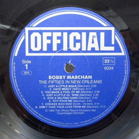 BOBBY MARCHAN - The Fifties In New Orleans (DENMARK Orig.)