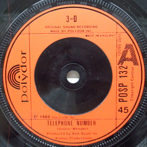 3-D - Telephone Number (UK Orig.7")