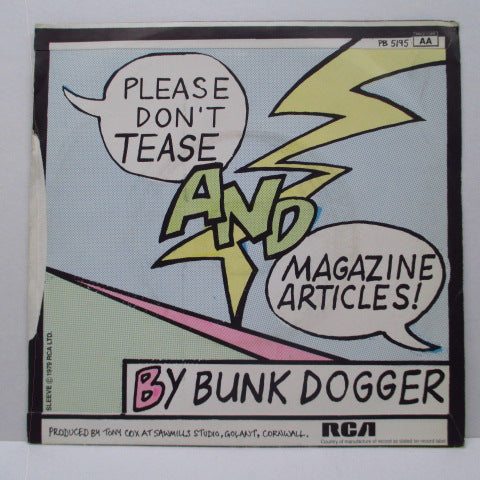 BUNK DOGGER - Please Don't Tease (UK Orig.7")