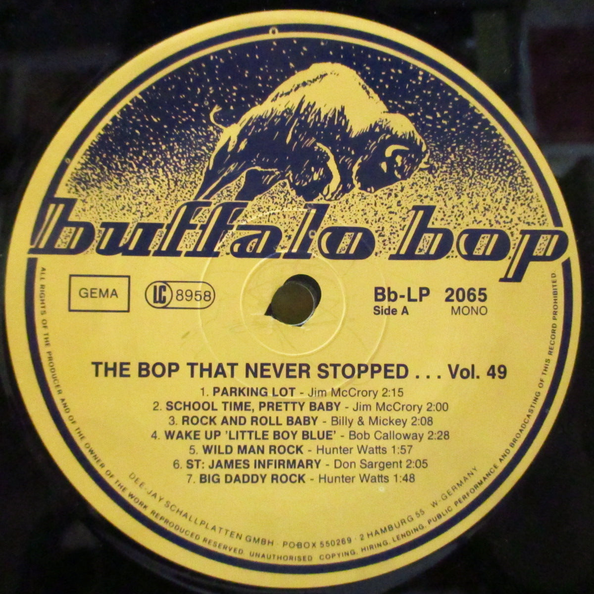 V.A. (50's u0026 60's 名作ロカビリーシリーズコンピ) - Buffalo Bop Vol.49 (German オリジナル Mono  LP)