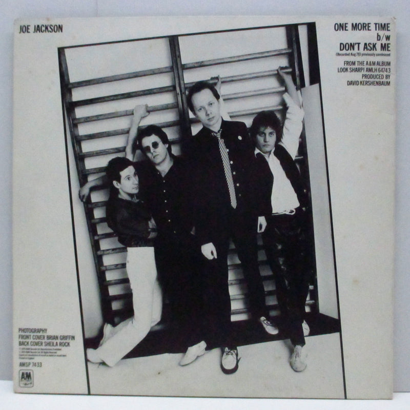 JOE JACKSON (ジョー・ジャクソン)  - One More Time / Don't Ask Me (UK 限定「ホワイトヴァイナル」 10" +バッジ付)