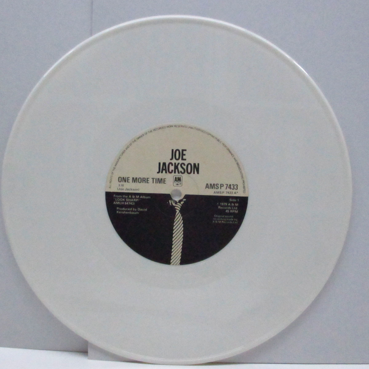 JOE JACKSON (ジョー・ジャクソン)  - One More Time / Don't Ask Me (UK 限定「ホワイトヴァイナル」 10" +バッジ付)