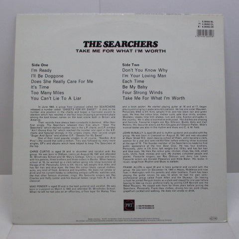 SEARCHERS (サーチャーズ)  - Take Me For What I'm Worth (GERMAN PRT RE Stereo/Barcode)