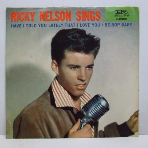 RICKY NELSON (RICK NELSON) - Be-Bop Baby (US Orig.Black Lbl.7"+PS)