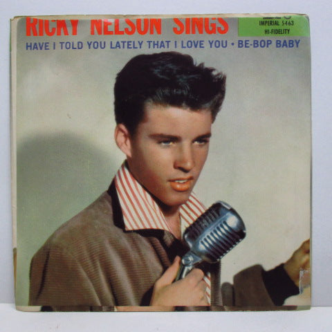 RICKY NELSON (RICK NELSON) - Be-Bop Baby (US Orig.Black Lbl.7"+PS)