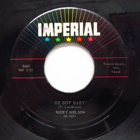 RICKY NELSON (RICK NELSON) - Be-Bop Baby (US Orig.Black Lbl.7"+PS)