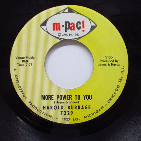 HAROLD BURRAGE - More Power To You