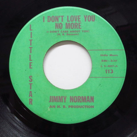 JIMMY NORMAN - I Don't Love You No More (Orig)