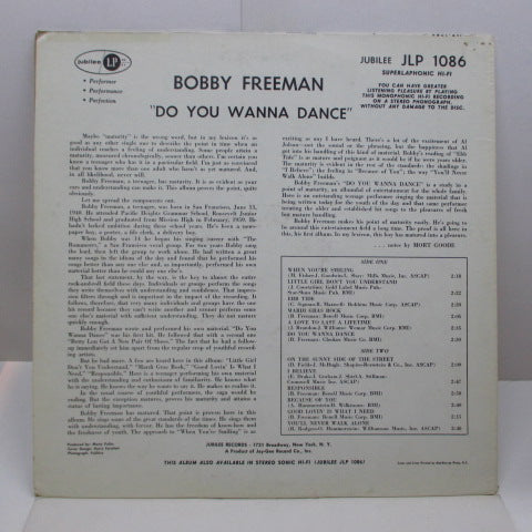 BOBBY FREEMAN (ボビー・フリーマン) - Do You Wanna Dance ? (US 2nd Press MONO)