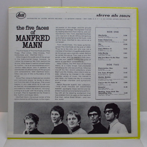 MANFRED MANN (マンフレッド・マン)  - The Five Faces Of Manfred Mann (US Orig.Stereo LP)