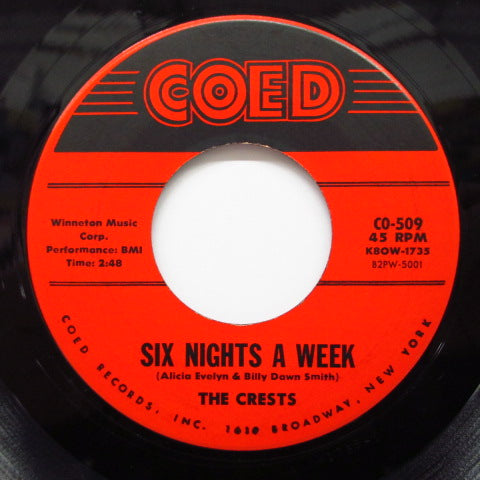 CRESTS - Six Nights A Week / I Do