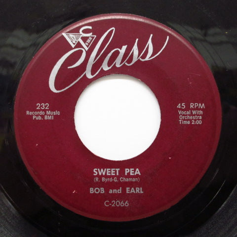 BOB & EARL - Sweet Pea / Chains Of Love (Orig.)