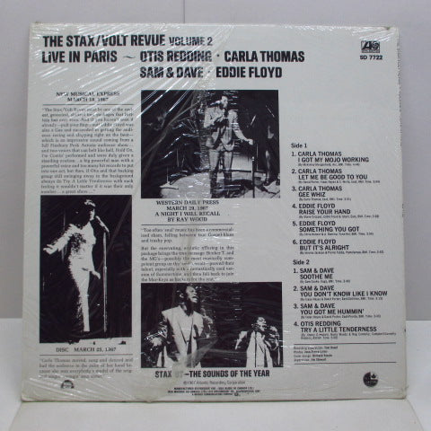 V.A. - The Stax / Volt Revue, Vol,2 Live In Paris (US 80's Re Stereo LP)