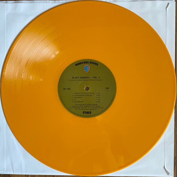 BLACK SABBATH (ブラック・サバス)  - Vol.4 (US '16 Ltd.Reissue 180g Orange Vinyl LP+Inner/Stickered GS「廃盤  New」)