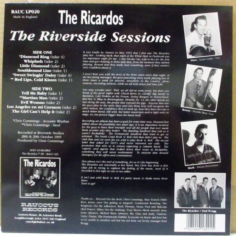 RICARDOS, THE (ザ・リカードス)  - The Riverside Sessions (UK Orig.10")