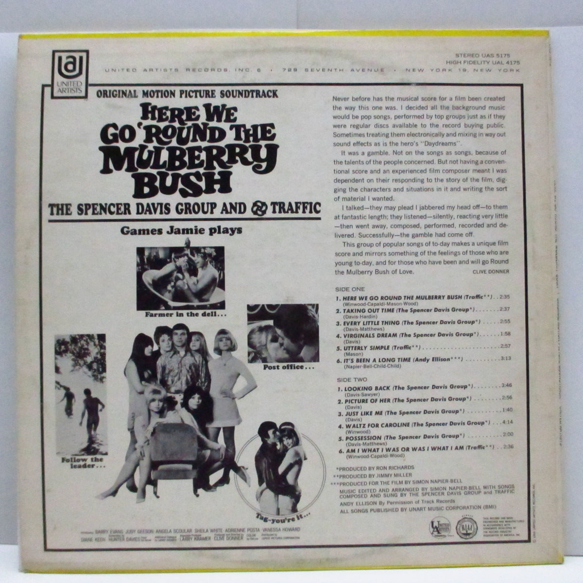 O.S.T. - Here We Go Round The Mulberry Bush (US 60's Re Stereo LP)