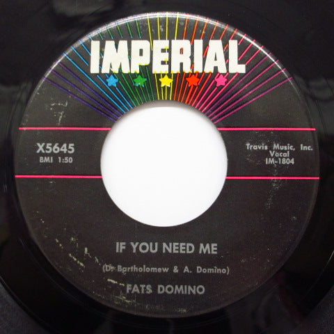 FATS DOMINO (ファッツ・ドミノ)  - Country Boy / If You Need Me ('60 Orig.)