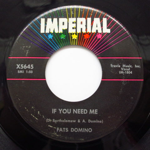 FATS DOMINO - Country Boy / If You Need Me ('60 Orig.)