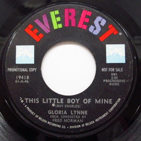 GLORIA LYNNE - This Little Boy Of Mine (Promo)