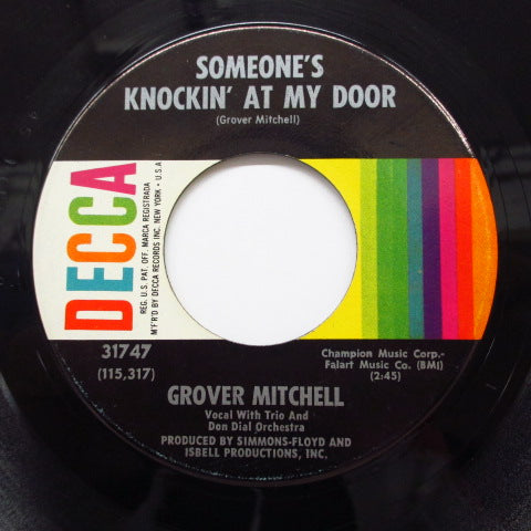 GROVER MITCHELL - Someone's Knockin' At My Door (ORIG.)