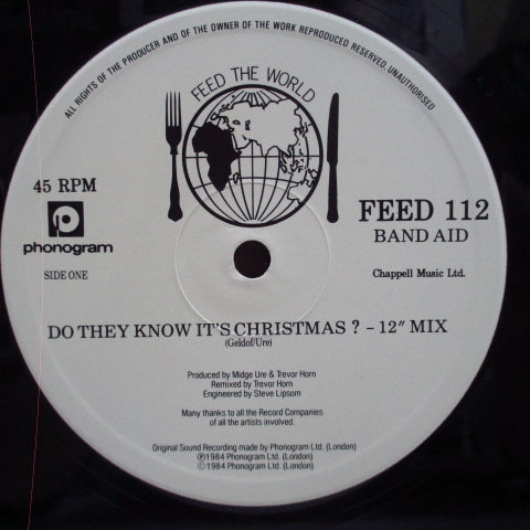 V.A. (Band Aid) - Do They Know It's Christmas? +2 (UK オリジナル 12")