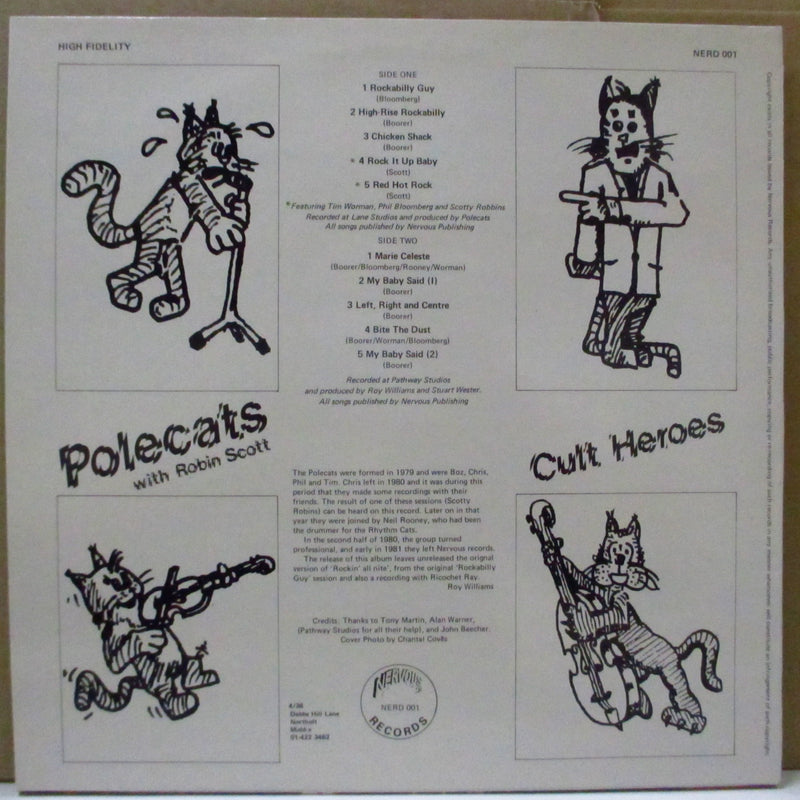 POLECATS (ポールキャッツ)  - Cult Heroes (UK Ltd.Orange Vinyl LP)