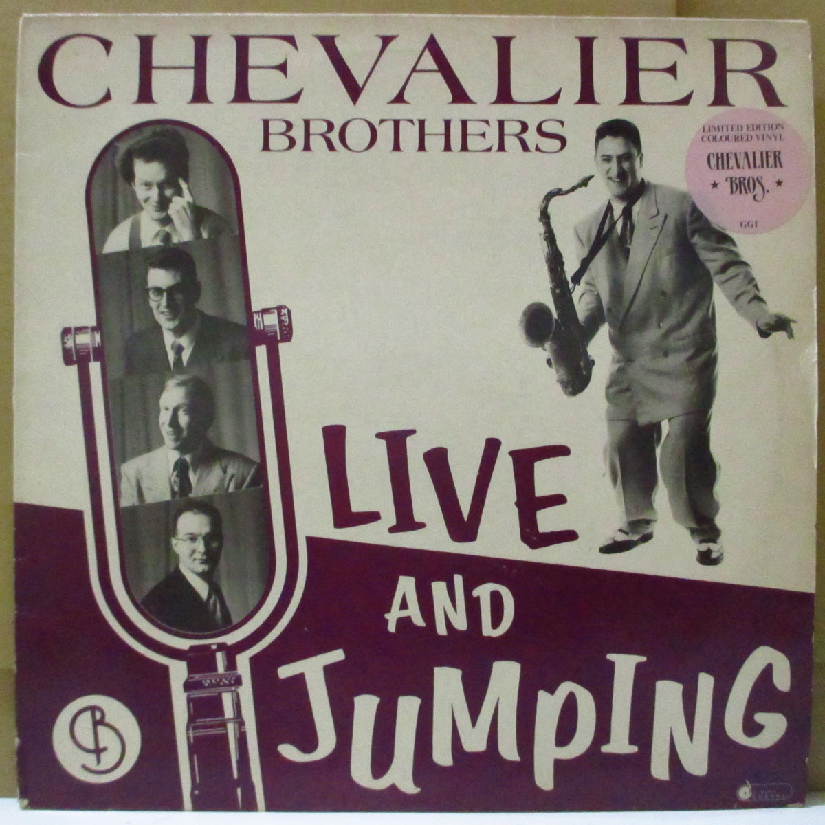 CHEVALIER BROTHERS (シュヴァリエ・ブラザーズ)  - Live & Jumping (EU Limited Red Vinyl LP/Stickered CVR)