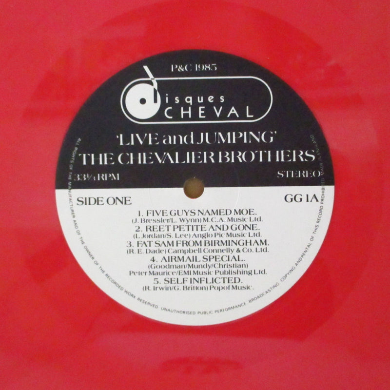 CHEVALIER BROTHERS (シュヴァリエ・ブラザーズ)  - Live & Jumping (EU Limited Red Vinyl LP/Stickered CVR)